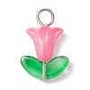 10Pcs Glass Pendants PALLOY-JF02320-01A-3