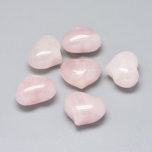 Natural Rose Quartz Heart Palm Stone G-F637-11K