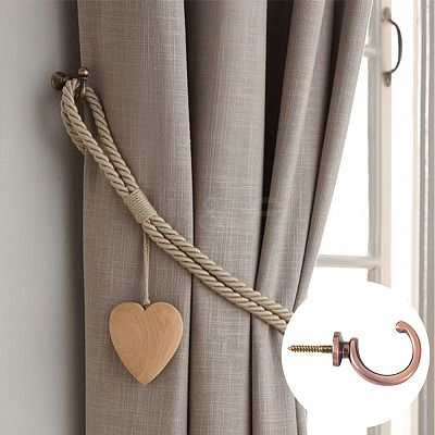 16Pcs 2 Style Zinc Alloy Hook Hanger FIND-SW0001-04R-1