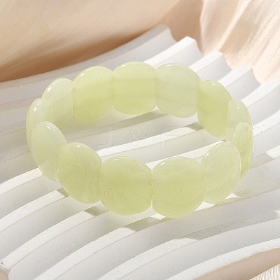 Handmade Lampwork Beaded Stretch Bracelets for Men Women BJEW-G738-01A-12-1