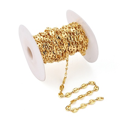 Brass Coffee Bean Chains CHC-P0006-03G-NR-1