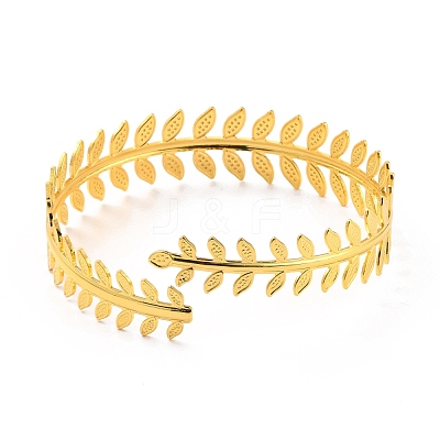 Leaf Upper Arm Cuff Band AJEW-G033-02G-1