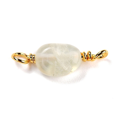 Natural Prehnite Links Connectors G-K316-02D-G-RS-1