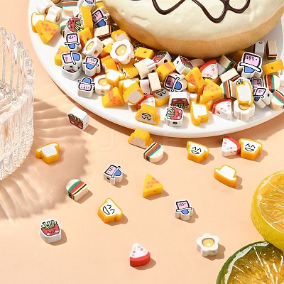 200Pcs 8 Styles Handmade Polymer Clay Beads CLAY-CJ0001-88-1