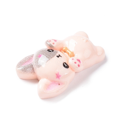 Opaque Resin Cabochons RESI-G065-01E-1