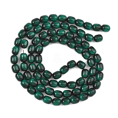 Dyed Imitation Tiger Eye Glass Beads Strands GLAA-H040-02C-1
