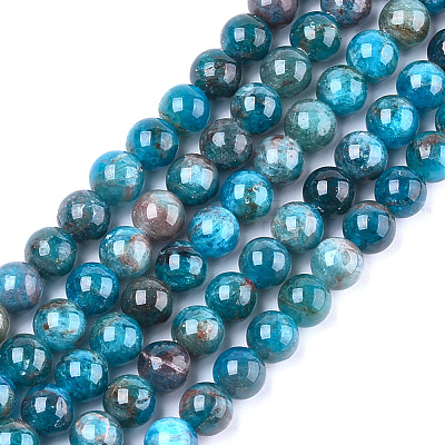 Natural Apatite Beads Strands X-G-F591-01-1