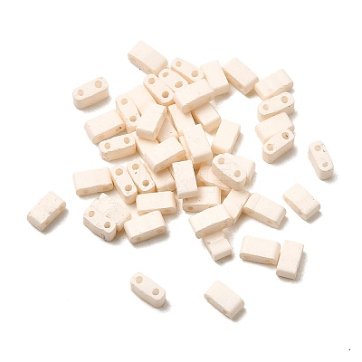 2-Hole Baking Paint Glass Seed Beads SEED-S023-17B-36-1