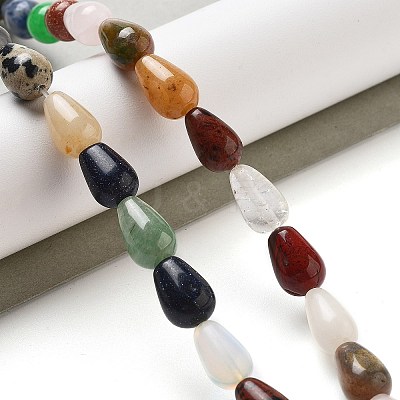 Natural & Synthetic Mixed Gemstone Beads Strands G-B106-A30-02-1