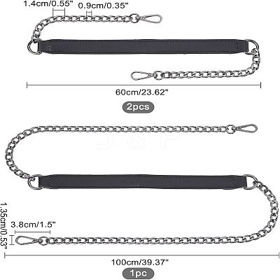 2 Sizes PU Leather Bag Tape FIND-CA0001-70-1