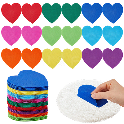 81Pcs 9 Colors Heart Shape Markers Carpet Markers DIY-FH0010-74-1