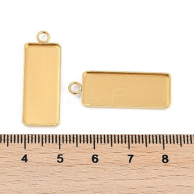 304 Stainless Steel Pendant Cabochon Settings STAS-M090-01G-1