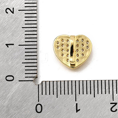 Brass Micro Pave Cubic Zirconia Charms KK-R222-01G-03-1