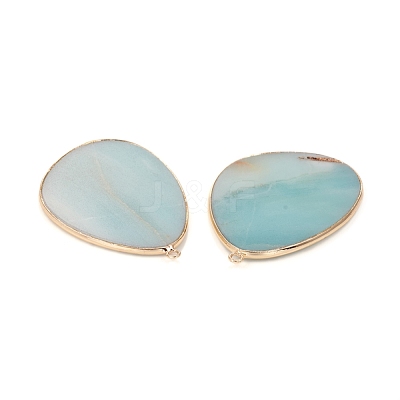 Natural Amazonite Pendants G-E526-02H-1