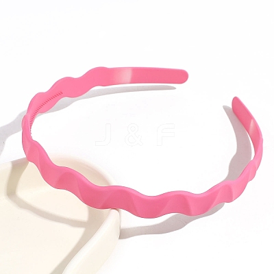 Plastic Wavy Hair Bands for Girls Women PW-WG53FC4-17-1