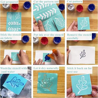 Self-Adhesive Silk Screen Printing Stencil DIY-WH0173-026-1