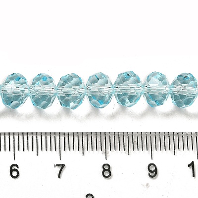 Transparent Baking Paint Glass Beads Strands DGLA-A034-T8mm-D12-1