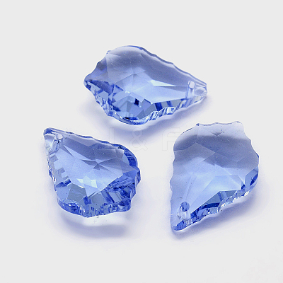 Faceted Glass Pendants X-GLAA-F068-C10-1