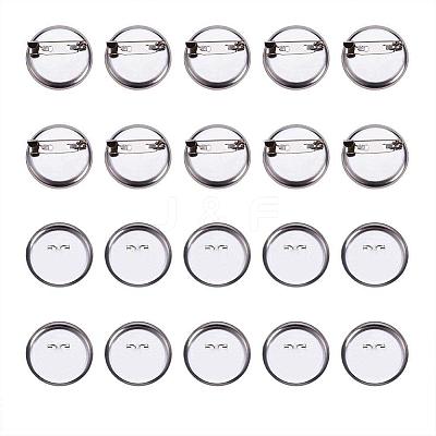 DIY Iron Brooch Findings IFIN-PH0023-60P-1