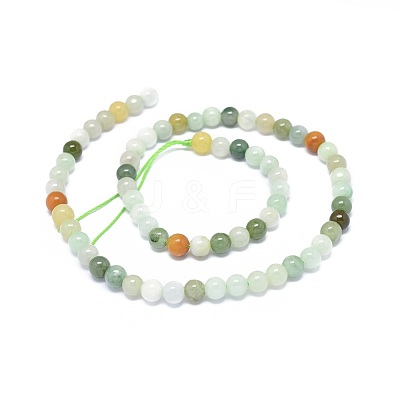 Natural Jadeite Beads Strands G-G789-01A-1