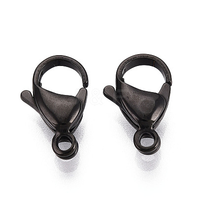 304 Stainless Steel Lobster Claw Clasps LS-STAS-T065-15mm-34B-1