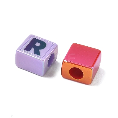 Opaque UV Plating Acrylic Beads PACR-Z002-02-1