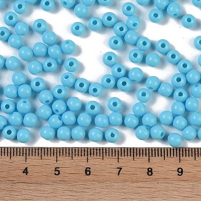Opaque Acrylic Beads SACR-A007-01C-07-1