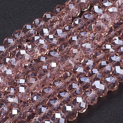 Glass Beads Strands GR10MMY-39L-1