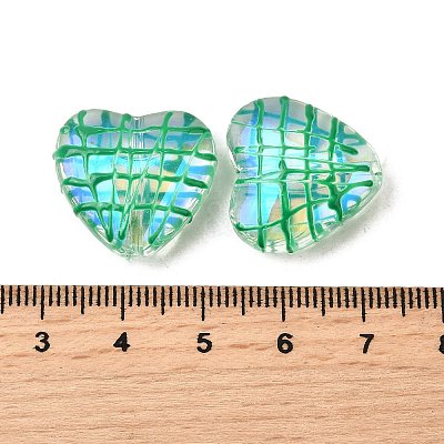 Transparent Glass Enamel Beads GLAA-S388-01E-1