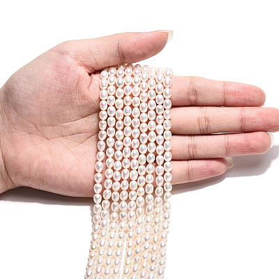 Natural Cultured Freshwater Pearl Beads Strands PEAR-N024-05-4AB-1