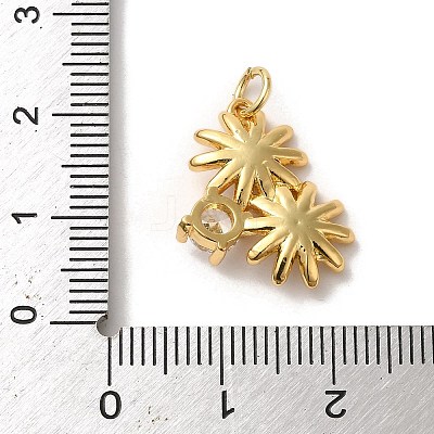Brass Micro Pave Cubic Zirconia Pendants KK-K358-01D-G-1