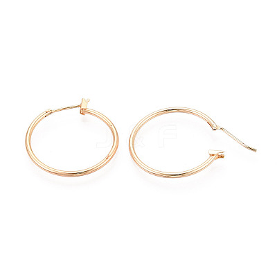 304 Stainless Steel Hoop Earrings EJEW-T048-25C-G-1