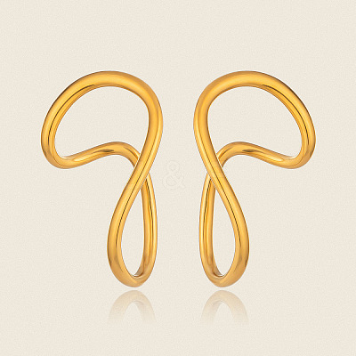 304 Stainless Steel Stud Earrings for Women HG0774-1