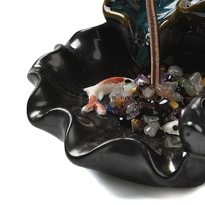 Gemstone Chips Tree Decorations AJEW-P120-A03-1