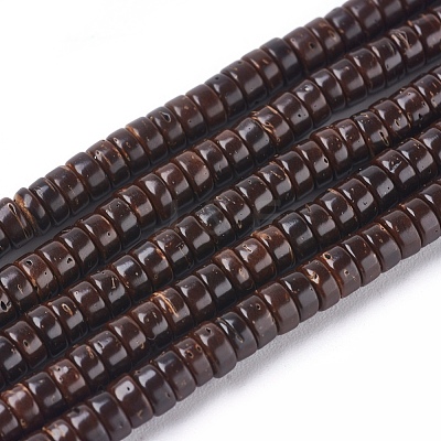 Coconut Beads Strands X-COCO-O009-03-4x2mm-1