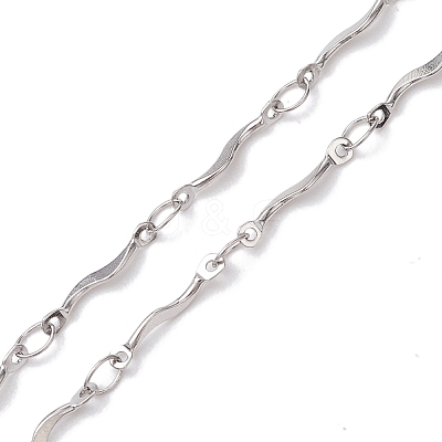 2Pcs 2 Colors 304 Stainless Steel Slider Necklace Makings AJEW-JB01261-1