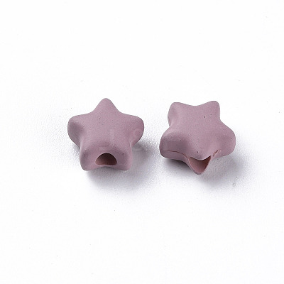 Spray Painted Acrylic Beads MACR-S373-45-O03-1