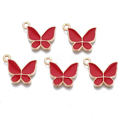 Alloy Enamel Pendants ENAM-T016-23-RS-1