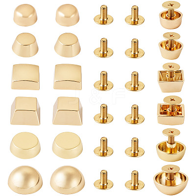 12Pcs 6 Styles Alloy Decoration Rivets DIY-TA0011-08-1