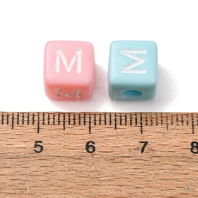 Opaque Acrylic European Beads AC-CBA7A73-01M-1