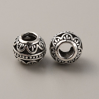 Tibetan Style Alloy European Beads FIND-TAC0002-065H-02-1