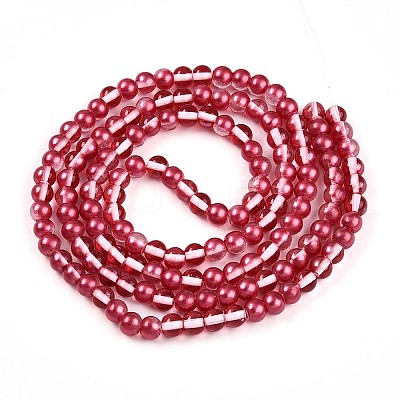 Baking Paint Transparent Glass Beads X1-DGLA-N011-6mm-06-1