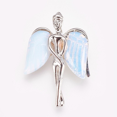 Natural & Synthetic Mixed Stone Pendants KK-G346-02-1
