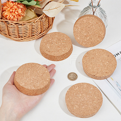 Wood Cork Stopper AJEW-WH0473-09-1