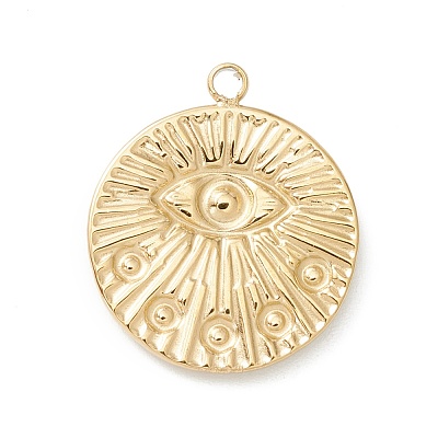 Ion Plating(IP) 304 Stainless Steel Pendants STAS-K237-07G-1