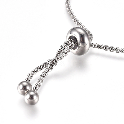 Tarnish Resistant Adjustable 304 Stainless Steel Bracelet Making STAS-G169-01P-A-1