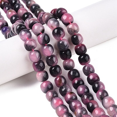 Dyed Natural White Jade Beads Strands G-T138-D01-1