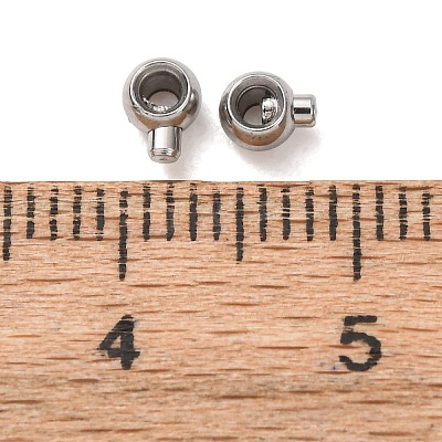 304 Stainless Steel Crimp Beads X-STAS-A151-05P-1