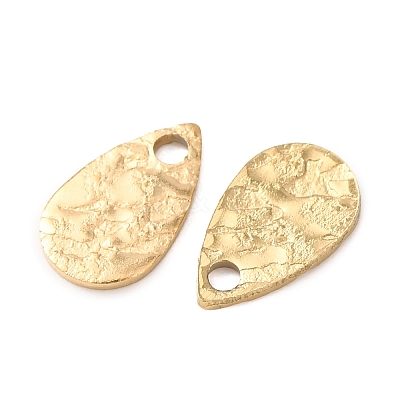 Hammered 304 Stainless Steel Pendants STAS-G385-03G-1