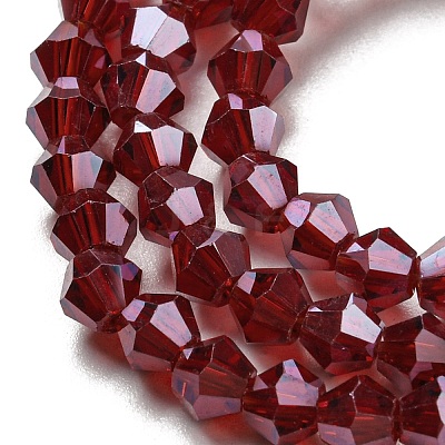Transparent Electroplate Glass Beads Strands LS-GLAA-F029-2mm-C27-1